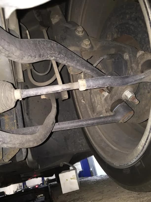 Front suspension and steering inspection before repair at Jack's
