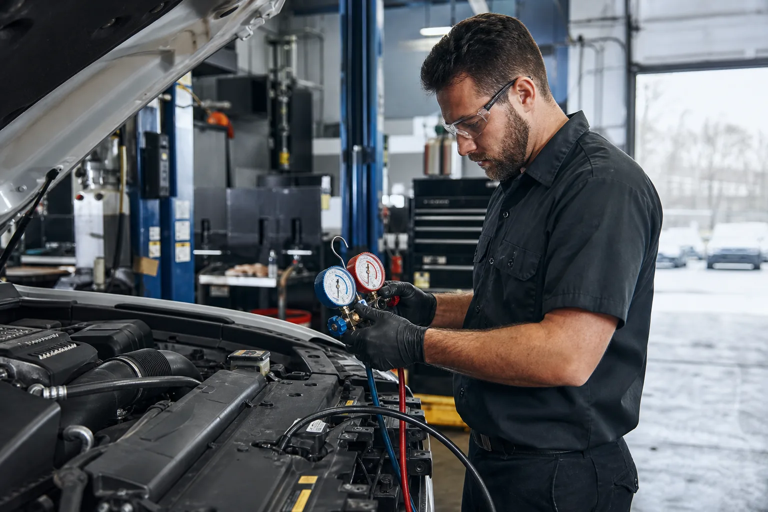 A/C recharge and heating system repair at Jack's Auto Repair