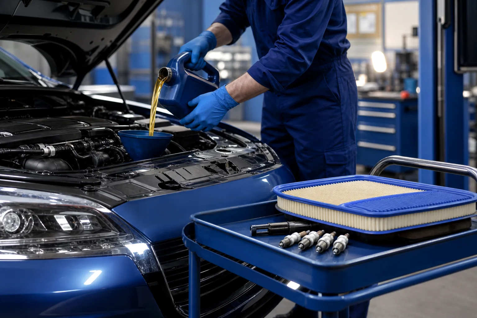 Oil change and factory tune-up service at Jack's Auto Repair